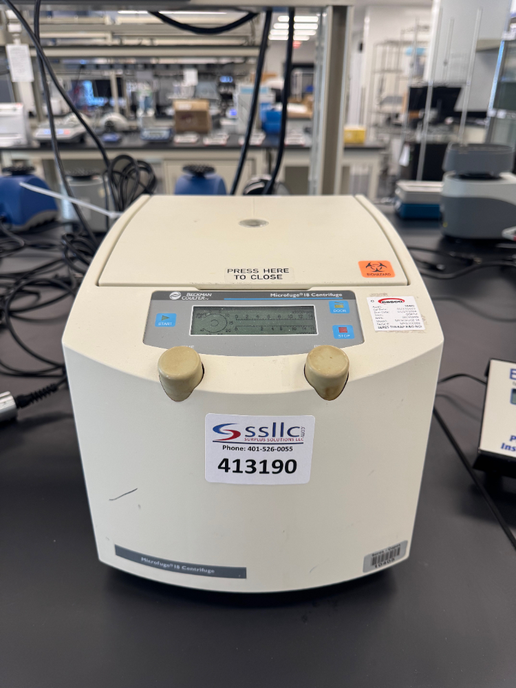 Image of Beckman Coulter Microfuge 18 Centrifuge